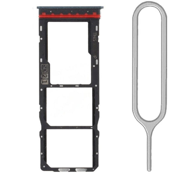 For Motorola Moto E13 Sim Card Tray Dual Sim Replacement With Sim Ejector Tool - Black