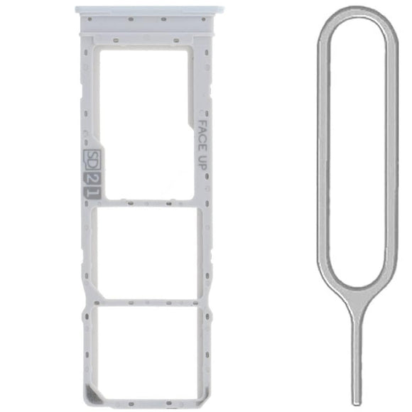 For Motorola Moto G23 Sim Card Tray Dual Sim Replacement With Sim Ejector Tool - White