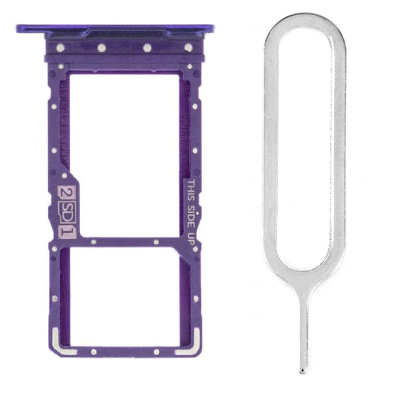 For Motorola Moto G9 Power Sim Card Tray Dual Sim Replacement With Sim Ejector Tool - Purple