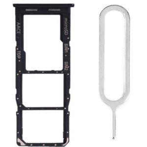 For Samsung Galaxy A23 4G/5G Sim Card Tray Dual Sim Micro SD Card Holder Replacement With Sim Ejector Tool - Silver