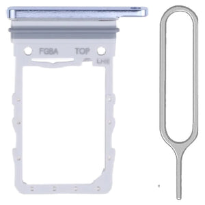 For Samsung Z Flip 5 F731 Sim Card Tray Dual Sim Replacement With Sim Ejector Tool - Blue