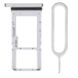 For Samsung Galaxy Tab A7 Lite (2021) T220 T225 Sim Card Tray Dual Sim Replacement With Sim Ejector Tool - Silver