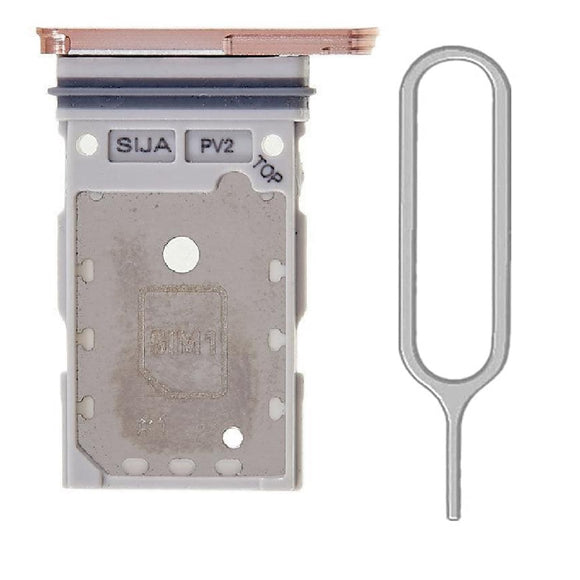 For Samsung Galaxy S23 S911 / S23+ Plus S916 Sim Card Tray Dual Sim Replacement With Sim Ejector Tool - Lavender